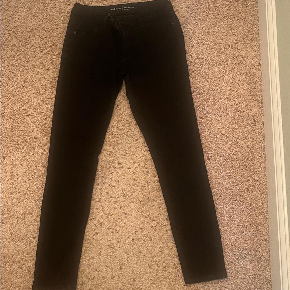 Old Navy Rockstar Black Denim